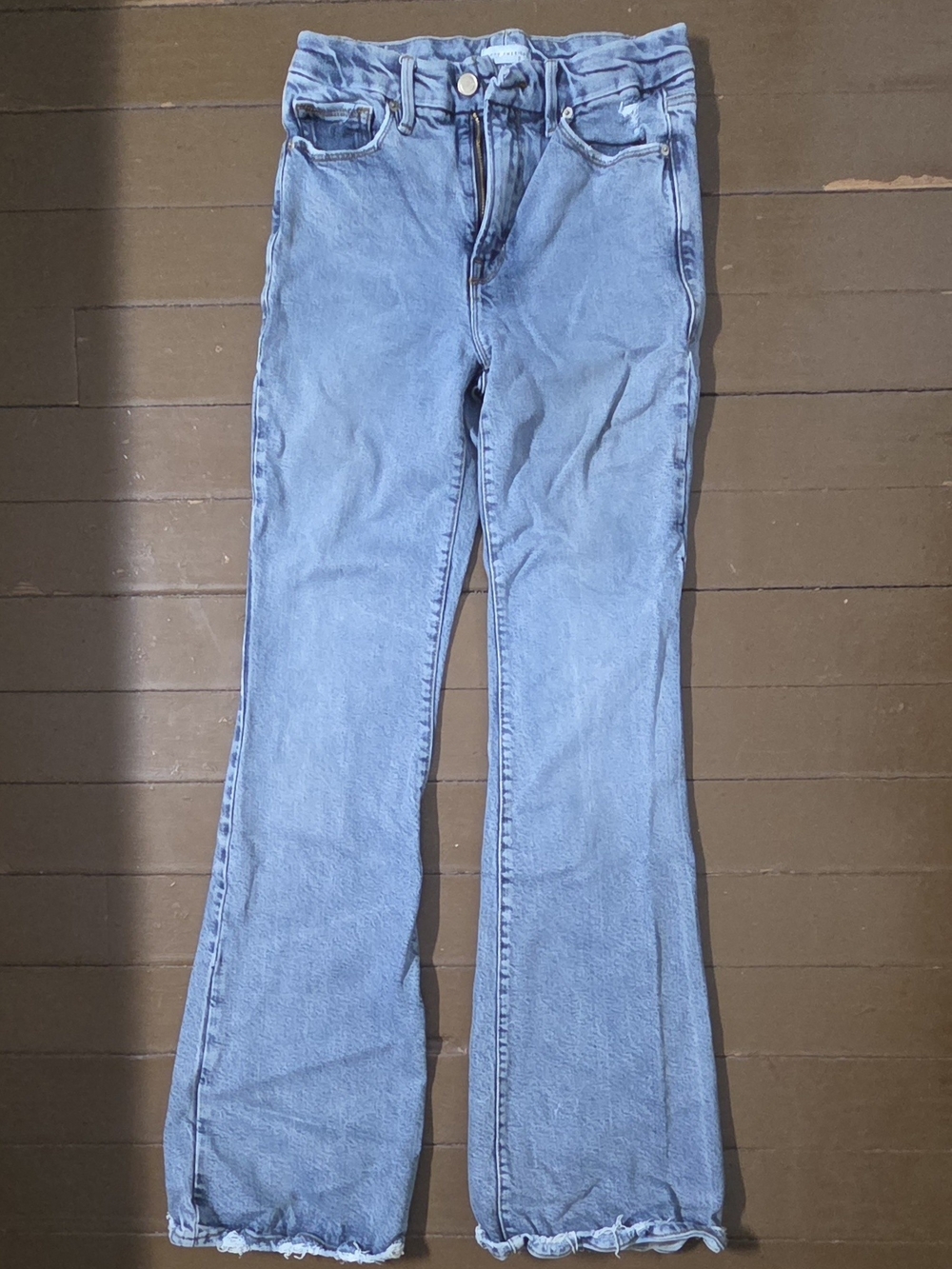 Good American Good Legs Flare Jeans Indigo Wash Size 4/27